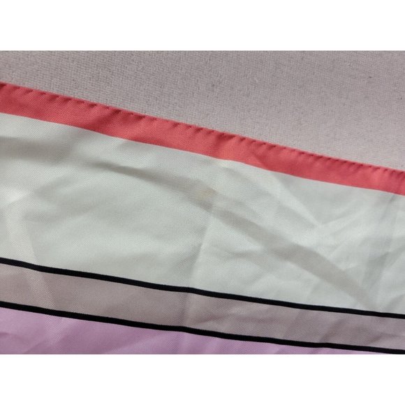 SportMax Women's Pastel Block Square Neck Scarf 100% Silk Hand Rolled Italy Made - Picture 5 of 9